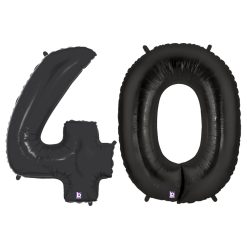 Westcoast Balloon 15954 Over The Hill Megaloon Numbers 40 Black