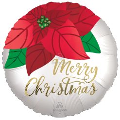 Westcoast Balloon 43350 Satin Christmas Poinsettia