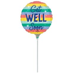 Westcoast Balloon 50658 Candy Stripes Get Well
