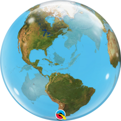 Westcoast Balloon 16871 Planet Earth Bubble Balloon