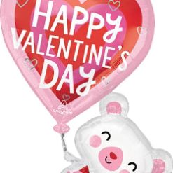 Westcoast Balloon 43634 Floating Valentine'S Bear