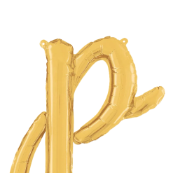 Westcoast Balloon 34716GP Script Letter P Gold
