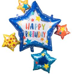 Westcoast Balloon 93519 Birthday Big Stars