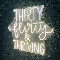 Alternative view of Westcoast Balloon Thirty Flirty And Thriving Neon Sign Rental