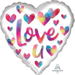 Westcoast Balloon 40492 Love U Color Splash