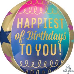 Westcoast Balloon 41266 Birthday Stars And Gold