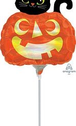 Westcoast Balloon 39999 Iridescent Cat And Pumpkin