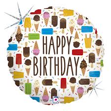 Westcoast Balloon 32555 Birthday Ice Cream