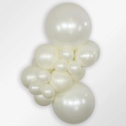 Alternative view of Westcoast Balloon 415291 Silk Oyster White 24 Round (10Ct)