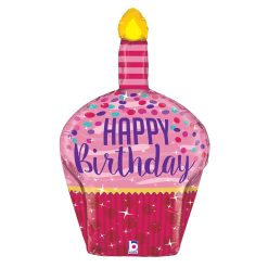 Westcoast Balloon 35257 Birthday Sparkles Cupcake