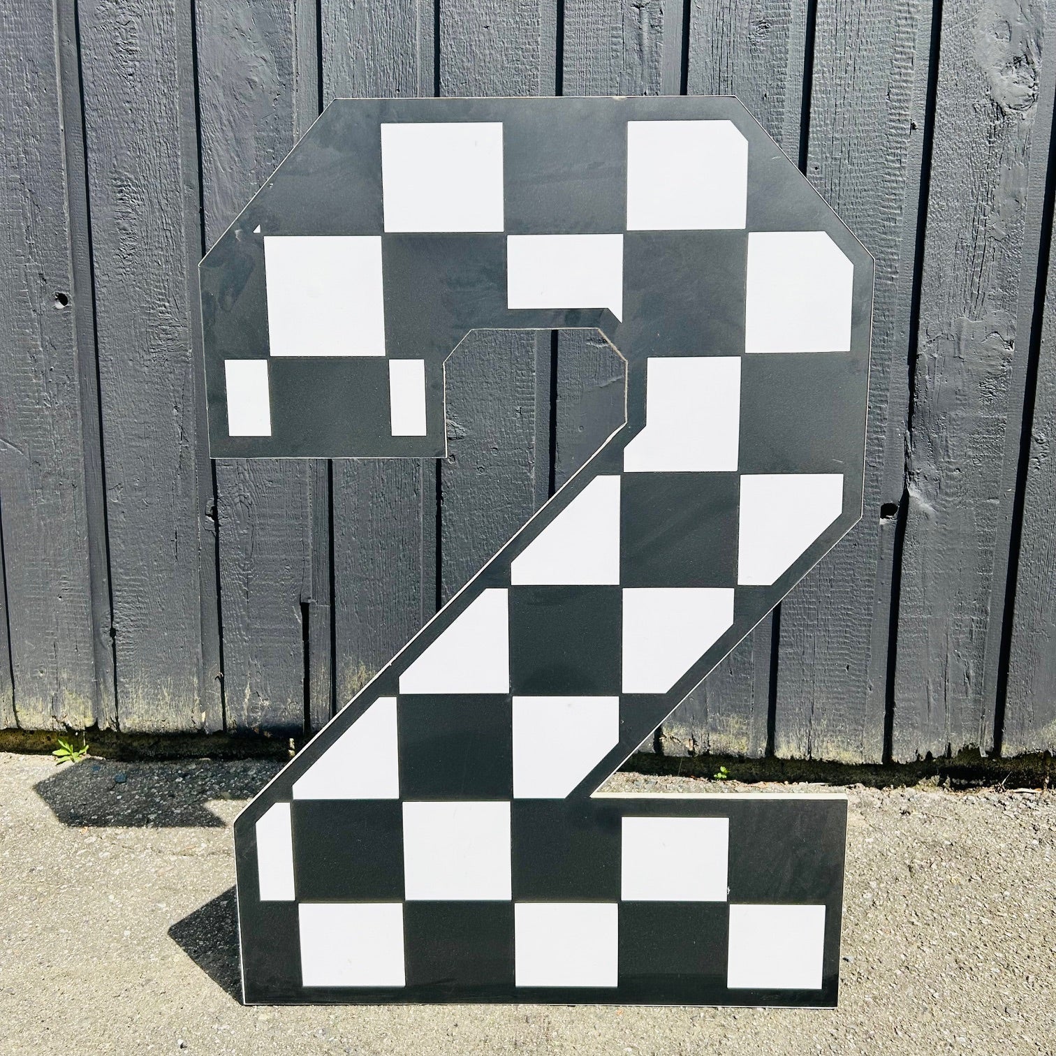 Westcoast Balloon 3Ft Checkered Number 2 Cutout Rental