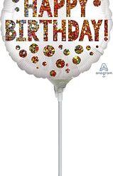 Westcoast Balloon 41777 Satin Birthday Sequins