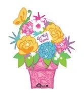 Westcoast Balloon 26810 Get Well Flower Pot