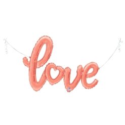Westcoast Balloon 35718 Love Script Rose Gold