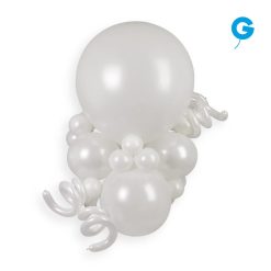 Alternative view of Westcoast Balloon 152951 Gemar Metallic White 19 Round (25Ct)