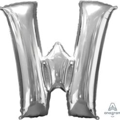 Westcoast Balloon 32993 Letter W Silver