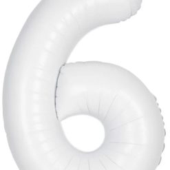 Westcoast Balloon 13966 Number 6 Matte White