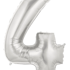 Westcoast Balloon 15844 Megaloons Number 4 Silver