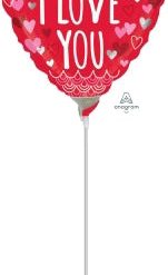 Westcoast Balloon 34376 I Love You Sketchy Scallops