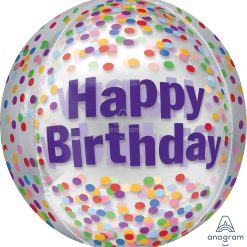 Westcoast Balloon 37836 Happy Birthday Funfetti