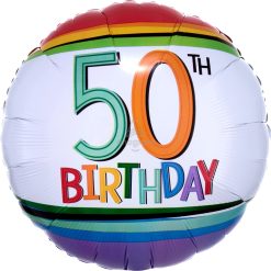 Westcoast Balloon 34436 Rainbow Birthday 50
