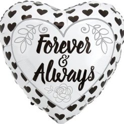 Westcoast Balloon 41762 Forever & Always Black & White