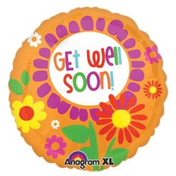 Westcoast Balloon 36934 Bright Floral Get Well