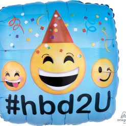 Westcoast Balloon 33617 Emoticons HBD, Bulk