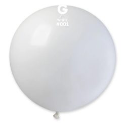 Westcoast Balloon 329711 Gemar White 31 Round (1Ct)