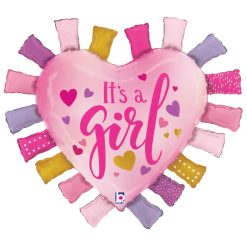 Westcoast Balloon 25375 It'S A Girl Taggie Heart