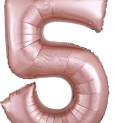 Westcoast Balloon 36216 SuperShape Number 5 Rose Gold