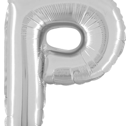 Westcoast Balloon 34916SP Letter P Silver 14In
