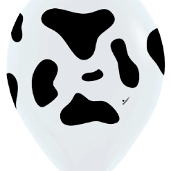 Westcoast Balloon 420615 Cow Fashion White 5 Round (50Ct)