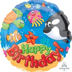 Westcoast Balloon 40039 Trend Sea Buddies HBD