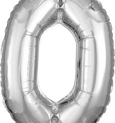 Westcoast Balloon 59081 Air Fill Number 0 Silver 16In