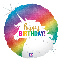 Westcoast Balloon 36882 Glitter Unicorn Birthday