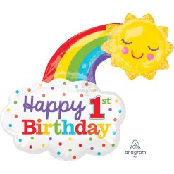 Westcoast Balloon 34524 1St Birthday Rainbow