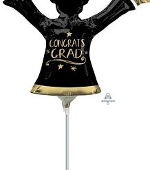 Westcoast Balloon 40945 Congrats Grad Gold & Black