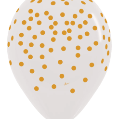 Westcoast Balloon 53277 Gold Confetti 11 Round