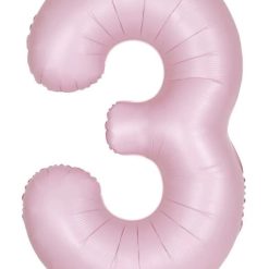 Westcoast Balloon 13883 Number 3 Matte Pink