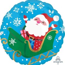 Westcoast Balloon 40109 Happy Santa In Sleigh