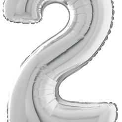 Westcoast Balloon 18842SP Number 2 Silver 28 Megaloon