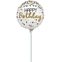 Westcoast Balloon 46211 Black Silver Gold Birthday