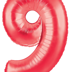 Westcoast Balloon 15849RP Megaloons Number 9 Red