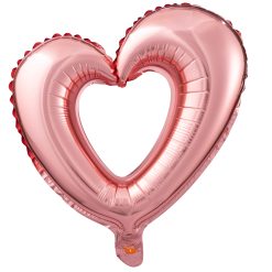 Westcoast Balloon 40In Interlocking Rose Gold Heart
