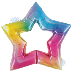 Westcoast Balloon 25138 Linking Star Opal Rainbow