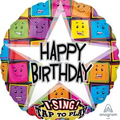 Westcoast Balloon 12645 Sing-A-Tune Happy Birthday Faces