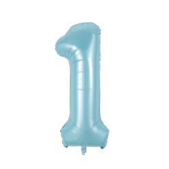 Westcoast Balloon Econo Number 1 Pastel Blue