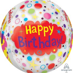 Alternative view of Westcoast Balloon 37839 Happy Birthday Candles & Confetti
