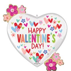 Westcoast Balloon 46376 Valentine Hearts & Daisies